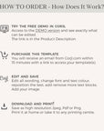 Mira | Boarding Pass Tropical Wedding Invitation Template