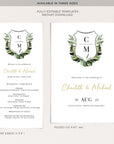 PALMA Template for Wedding Program Tropical