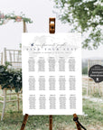 SOFIA Printable Wedding Seating Chart with map