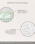 SOFIA Alphabetical Wedding Seating Chart Template