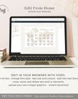SOFIA Alphabetical Wedding Seating Chart Template