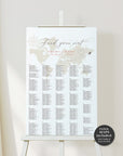 SOFIA Alphabetical Seating Chart Wedding Template