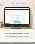 Digital Wedding Invitation Beach Theme