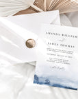 ALYSSA | Sea Wedding Invitation Template with Photo