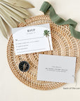 KONA Palm Tree Wedding Invitation Suite Template