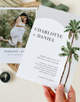 KONA Palm Tree Wedding Invite Template