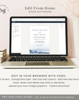 ALYSSA | Sea Wedding Invitation Template with Photo