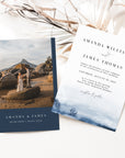 ALYSSA | Sea Wedding Invitation Template with Photo