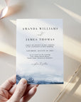 ALYSSA | Sea Wedding Invitation Template with Photo