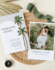 KONA Palm Tree Wedding Invite Template