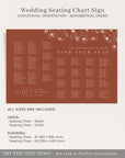 HAZEL | Alphabetical Wedding Seating Chart Template