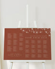 HAZEL | Alphabetical Wedding Seating Chart Template