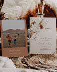 LAUREL Boho Save the Date Template with Photo