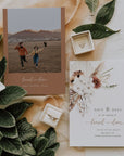 LAUREL Boho Save the Date Template with Photo