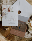 LAUREL Boho Save the Date Template with Photo