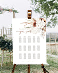 LAUREL Boho Wedding Seating Chart Sign Template