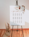 LAUREL Boho Wedding Seating Chart Sign Template