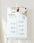 LAUREL Boho Wedding Order of Events Sign Printable