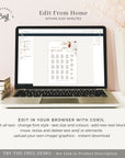 LAUREL Alphabetical Wedding Seating Chart Template
