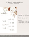 LAUREL Boho Wedding Order of Events Sign Printable