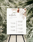 LAUREL Boho Wedding Order of Events Sign Printable