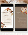 MARIGOLD Boho Wedding Invitation Electronic