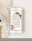 MARIGOLD Boho Wedding Invitation Electronic
