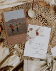 LAUREL Boho Save the Date Template with Photo