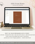 SIENNA Terracotta Wedding Invitation Set Template