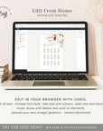 LAUREL Boho Wedding Seating Chart Sign Template