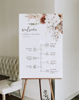 LAUREL Boho Wedding Order of Events Sign Printable