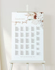 LAUREL Alphabetical Wedding Seating Chart Template