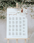 LAUREL Alphabetical Wedding Seating Chart Template