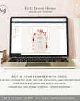 SCARLETT Boho Wedding Invitation Digital