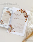MARIGOLD Boho Wedding Invitation Electronic