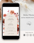 SCARLETT Boho Wedding Invitation Digital