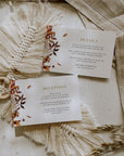 MARIGOLD Fall Wedding Invitation with Rsvp Template Set