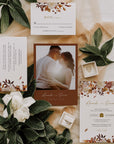 MARIGOLD Fall Wedding Invitation with Rsvp Template Set