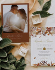 MARIGOLD Fall Wedding Invitation with Rsvp Template Set