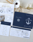 Nautical Passport Wedding Invitation Template
