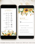 MARISOL Rustic Wedding Invitation Digital Template