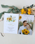 MARISOL Sunflower Wedding Invitation Set Template