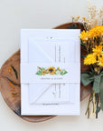 MARISOL Sunflower Wedding Invitation Set Template