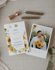 MARISOL Sunflower Wedding Invitation Suite Template