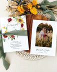RUBY Rustic Sunflower Wedding Invitation Template