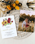 RUBY Printable Sunflower Wedding Invitations Diy