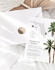 KONA Palm Tree Wedding Invitation Suite Template