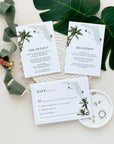 KONA Palm Tree Wedding Invitation Suite Template