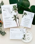 KONA Palm Tree Wedding Invitation Suite Template