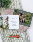 Gaia Postcard Save the Date Woodland